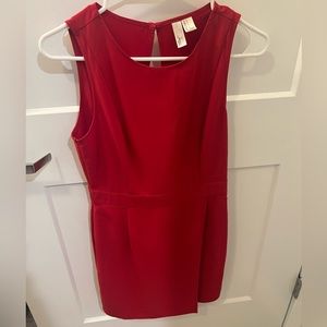 Red work dress
